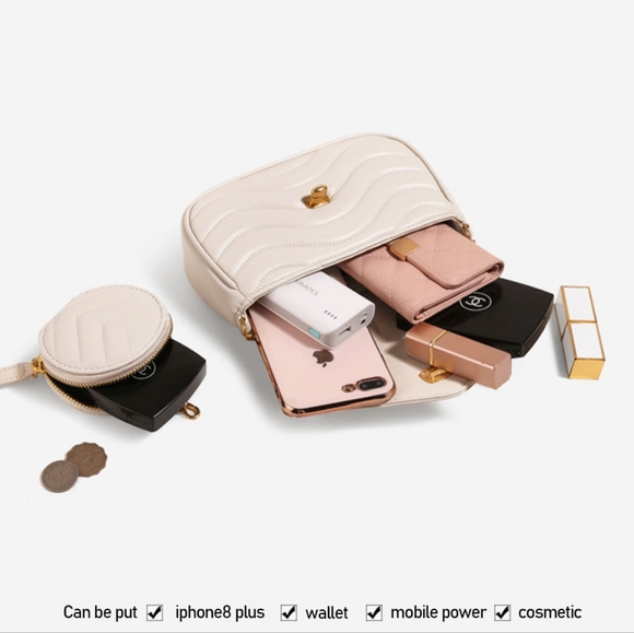 Brand New Woman PU Leather  Crossbody purse/handbag with mini coin bag - Picture 6 of 7